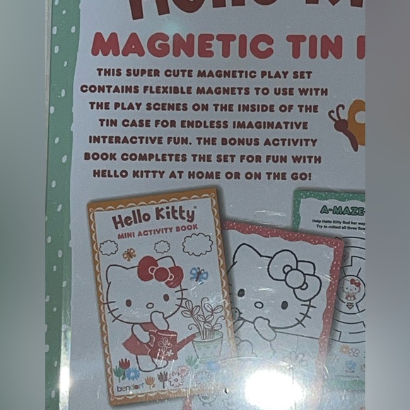 Hello Kitty Kids Magnetic Tin Play NEW NIB - Picture 3 of 5
